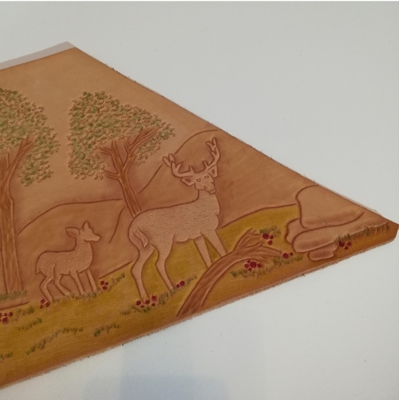 Tooled Leather Wall Art Decor - Picture 4 of 11